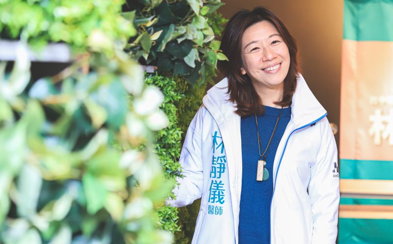 ▲林靜儀為自己的努力度打上120分,深知當選之後沒有蜜月期,要用2年的時間爭取選民的信任。(圖/記者葉建勳攝)