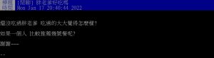 網友好奇詢問「胖老爹好吃嗎?」 ▲網友好奇詢問「胖老爹好吃嗎?」(圖/翻攝PTT)