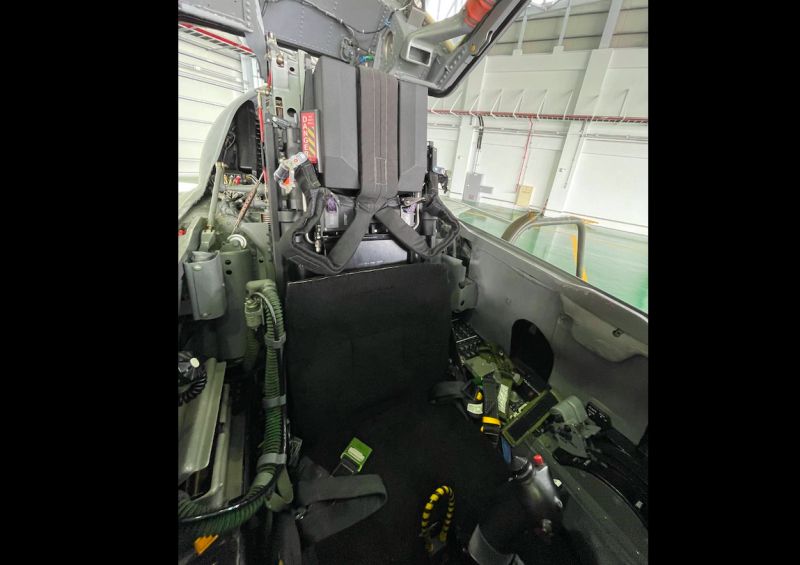 ▲空軍F-5戰機換裝馬丁貝克Mk16彈射椅亮相。(圖/空軍司令部提供)