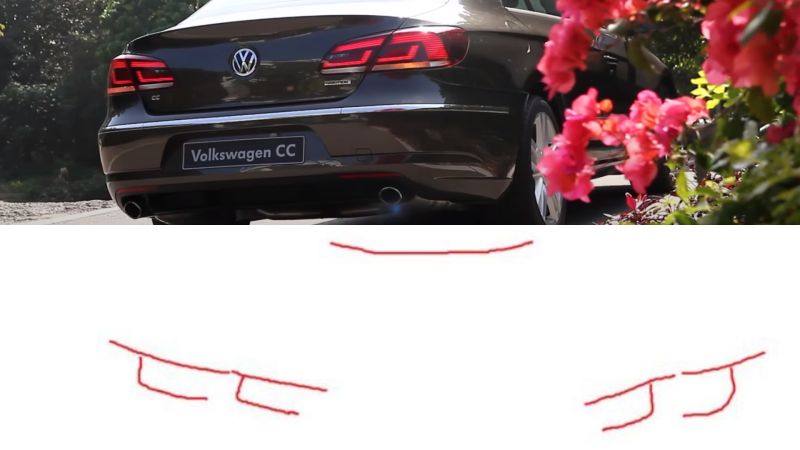 ▲神人解答為Volkswagen CC 。（圖／取自《PTT》、《Car1.hk 香港第一車網》YT）