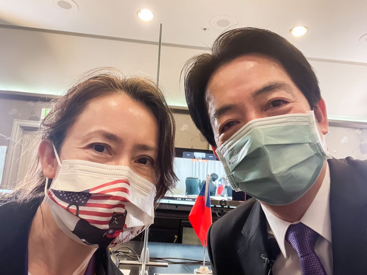 ▲副總統賴清德與駐美代表蕭美琴（左）。（圖／翻攝自賴清德臉書）