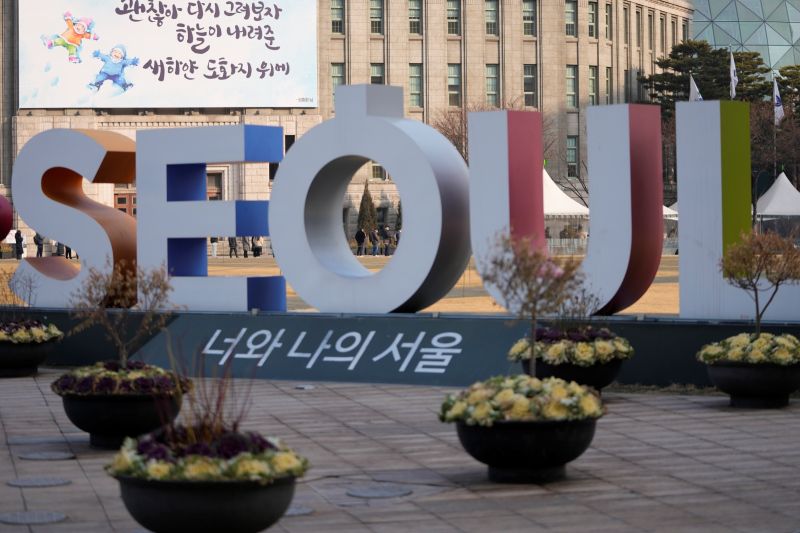 ▲韓國宣布1日起台人可免費申請簽證赴韓觀光。首爾街景。（圖／美聯社／達志影像）