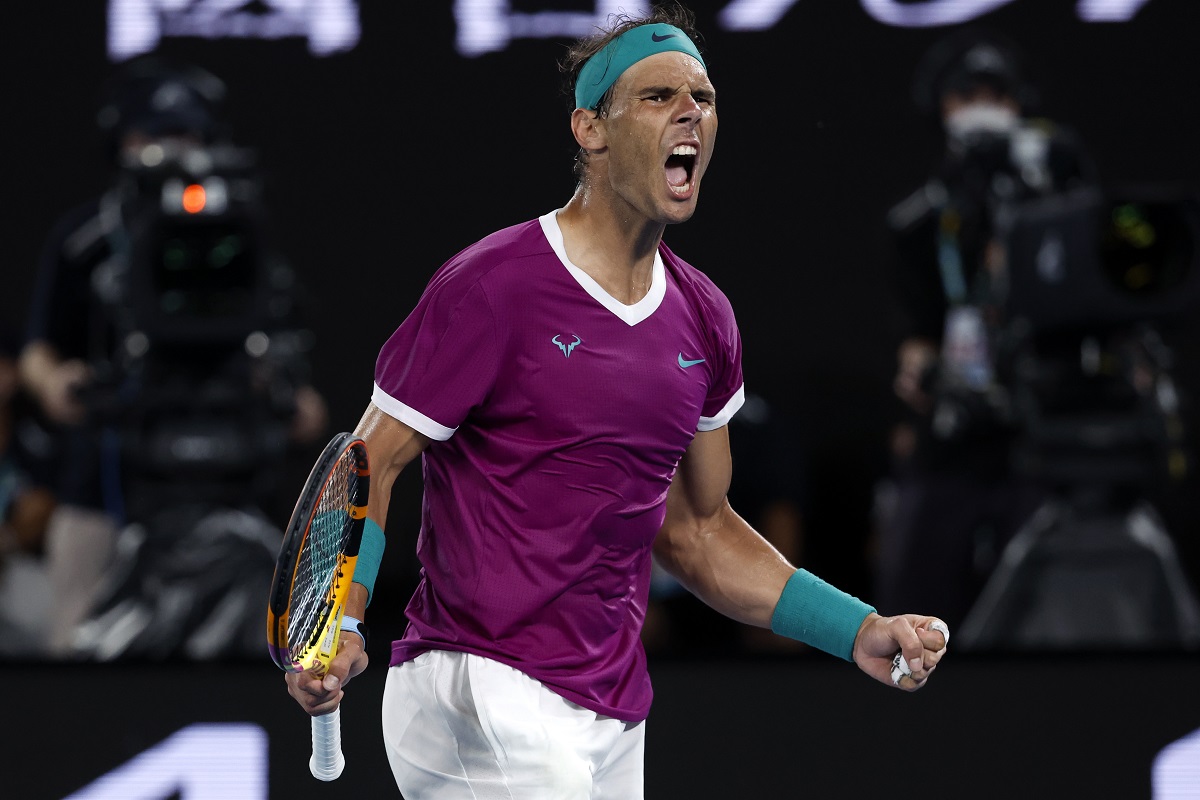 網球／史詩翻盤！Nadal讓二追三　奪破紀錄第21座大滿貫

