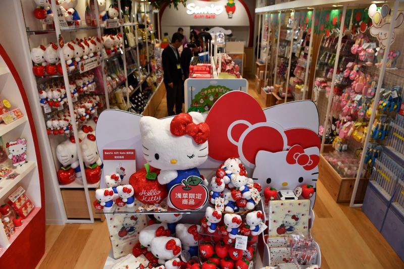 ▲Hello Kitty是歷久不衰的三麗鷗角色,不論是日本海內外都受到歡迎,近來更迎來的50週年紀念。(圖/美聯社/達志影像)