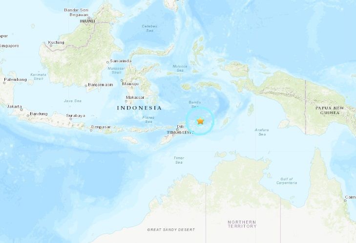 ▲印尼西南群島地震。（圖／翻攝USGS）