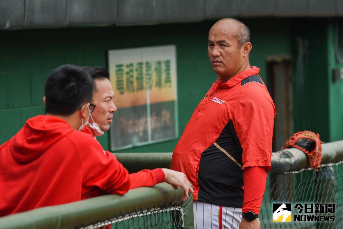 ▲味全龍春訓，張泰山。（圖／記者陳明安攝，2022.02.07）