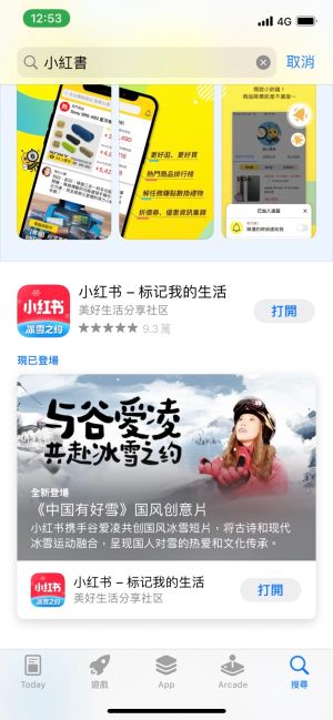 ▲原PO說台灣00後的年輕女孩都不用IG，反而是用小紅書。（圖／翻攝自App Store)