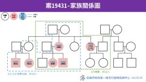 ▲案19431家族關係圖。(圖／高市府提供)