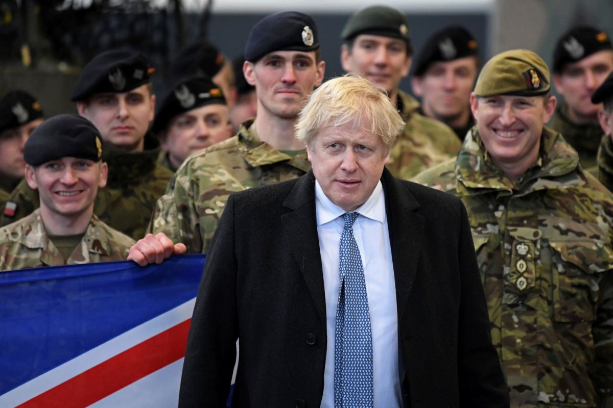 ▲英國首相強生表示，俄羅斯與烏克蘭情勢處於最危險時刻。（圖／美聯社／達志影像）