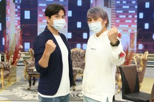 ▲孫協志（左）、王仁甫（右）感謝觀眾支持。（圖／民視提供）