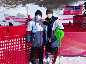 ▲我國23歲滑雪好手何秉睿今(16)日在2022北京冬奧男子曲道賽登場。（中華奧會提供）
