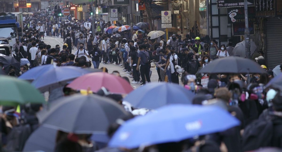 ▲香港人群起捍衛自由民主價值。（圖／時代革命提供）