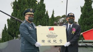 ▲陸軍裝甲兵訓練指揮部於新竹湖口長安營區舉辦「陸軍M41A3戰車除役典禮暨裝訓部93周年隊慶」。（圖／記者呂炯昌攝，2022.02.25）