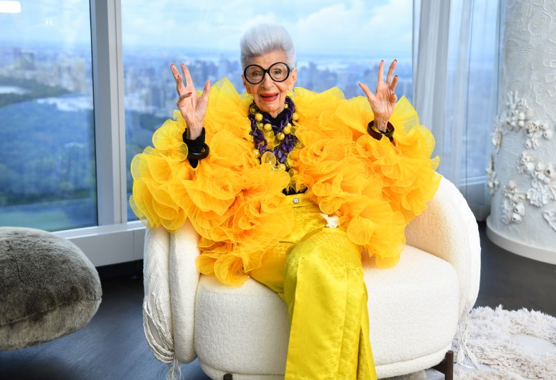 ▲去年剛慶祝百歲生日的Iris Apfel。（圖／H&M提供）