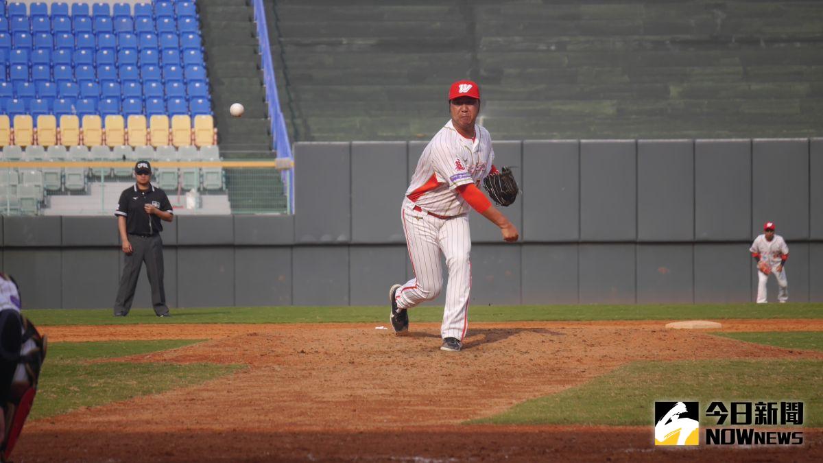 ▲味全龍隊林羿豪。（圖／吳政紘攝）