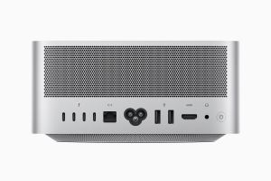 Mac Studio 背面設有多種連接埠,加上正面兩個 USB-C 埠和一個 SD 卡槽。(圖/Apple提供) ▲Mac Studio 背面設有多種連接埠,加上正面兩個 USB-C 埠和一個 SD 卡槽。(圖/Apple提供)