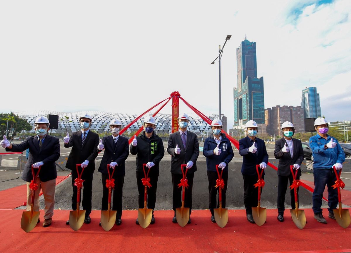 ▲經濟部加工出口區管理處舉行高雄軟體園區第二園區基礎設施工程啟動儀式。(圖／記者黃守作攝，2022.03.09)