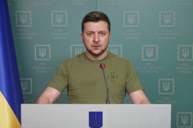 ▲烏克蘭總統澤倫斯基（Volodymyr Zelensky）對美國國會發表演說，再次呼籲在烏克蘭上空設立禁航區。（圖／美聯社／達志影像）