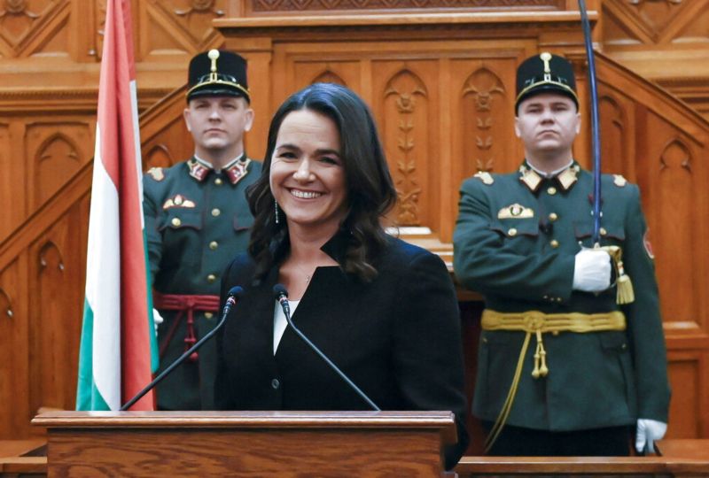 ▲匈牙利國會選出總理奧班（Viktor Orban）的親密盟友諾瓦克（Katalin Novak）出任總統。她也成為匈牙利有史以來的首位女總統。（圖／美聯社／達志影像）