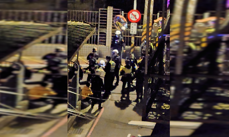 ▲張姓警員見賓士車逃逸，隨即對擋風玻璃連開3槍，導致後座的鍾姓男子頭部中彈身亡。（圖／取自「我是中和人」臉書）