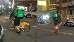 ▲有外送員租Ubike跑單,眾人驚嘆神招。(圖/外送員的奇聞怪事) ▲有外送員租Ubike跑單,眾人驚嘆神招。(圖/外送員的奇聞怪事)