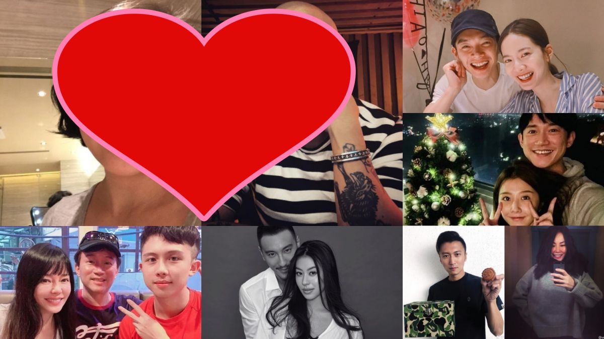 ▲大S跟具俊曄復合（左上）讓人印象深刻。（圖／謝霆鋒&王菲、孫鵬&狄鶯、辰亦儒&曾之喬、王陽明&蔡詩芸、吳慷仁&邵雨薇、大S &具俊曄IG、臉書、微博）