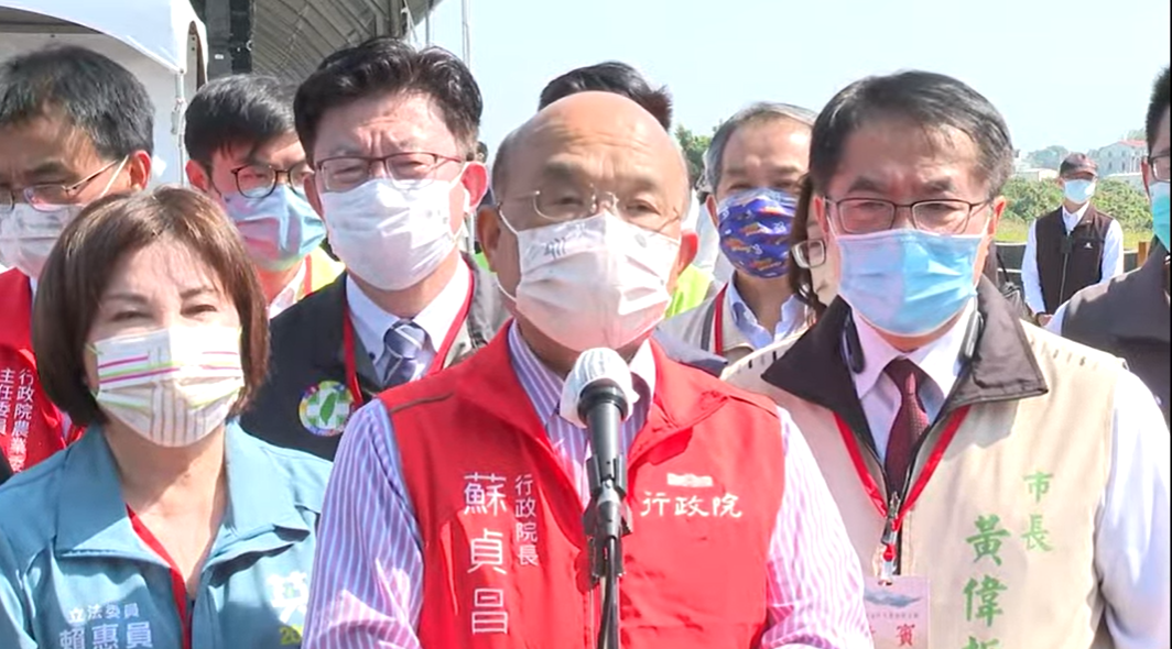 ▲談及在立院備詢時反將國民黨立委蔣萬安一軍，蘇貞昌表示，如果從台灣人70幾年來歷史長河的大是非，自己何嘗不是講出台灣人的心聲。（圖／行政院提供）