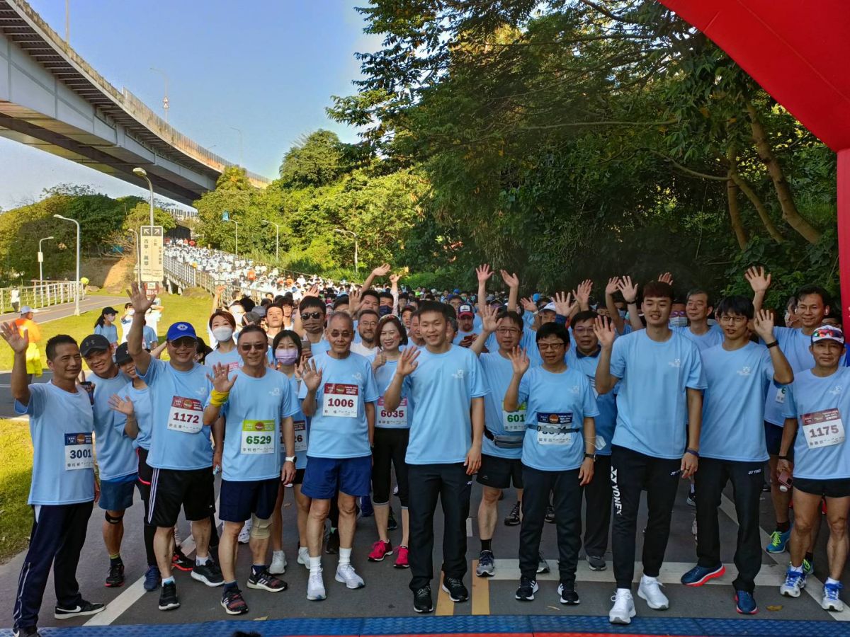 ▲東京奧運金牌男雙「麟洋配」王齊麟／李洋今(12)日擔任國立臺灣科技大學路跑活動宣傳大使。（圖／官方提供）