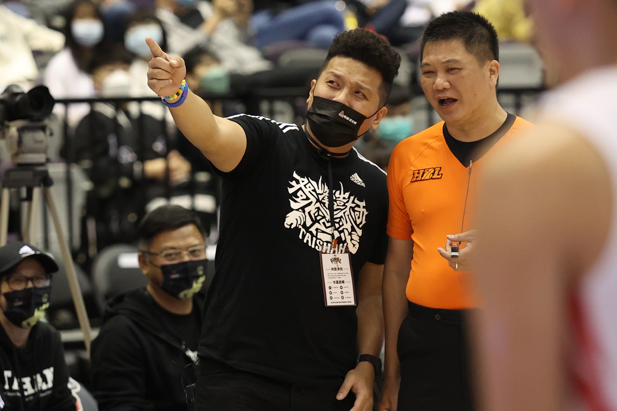 ▲泰山教練廖文彬(左)。（圖／高中體總提供）