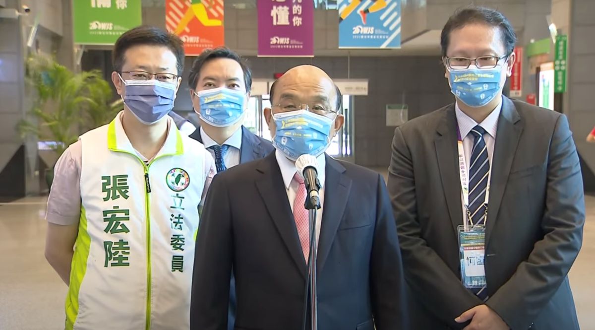 ▲行政院長蘇貞昌指出，如果要不客氣，那他也不能老是緘默。（圖／翻攝行政院直播）