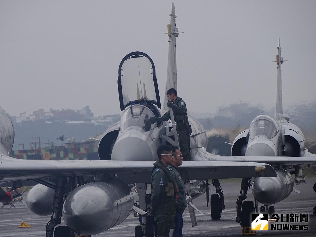 ▲空軍新竹基地幻象2000戰機。非新聞當事飛機。(圖／記者呂炯昌攝)