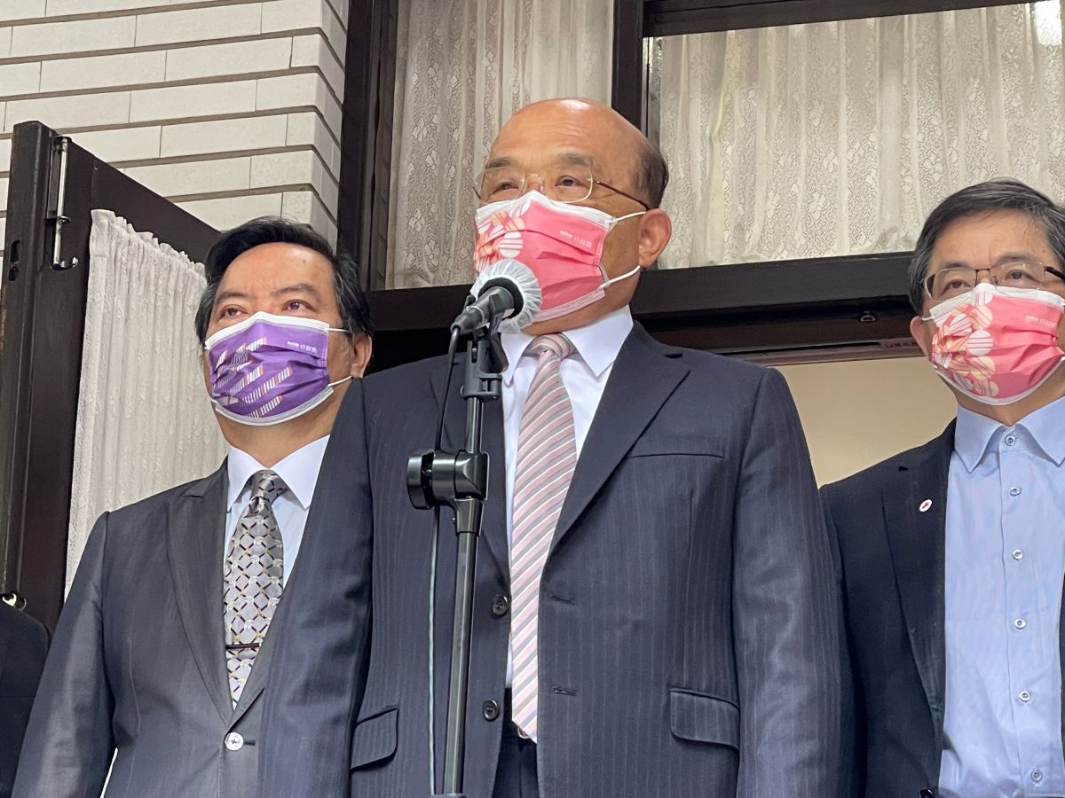 ▲行政院長蘇貞昌以「猴子爬樹」一說再度引起討論。（圖／記者王敏旭攝，2022.03.15）