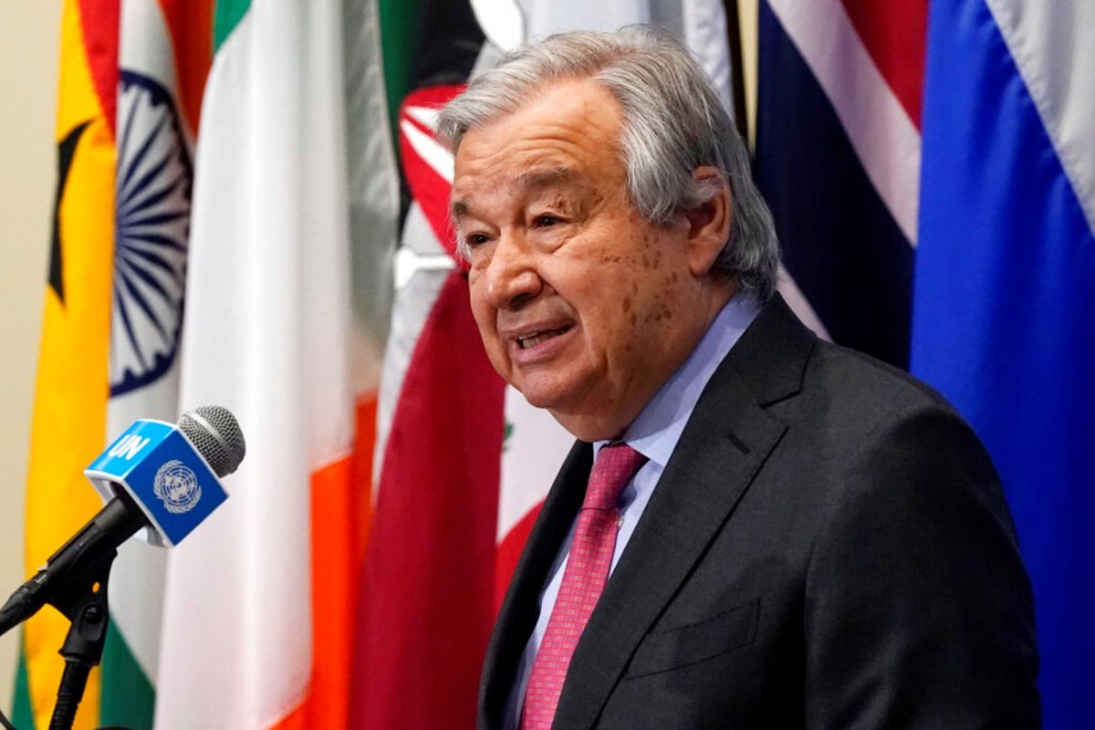 ▲聯合國（UN）秘書長古特瑞斯（Antonio Guterres）表示，俄羅斯侵略烏克蘭，導致供應鏈中斷，窮國正面臨因糧食、能源及金融危機同時引發的經濟崩潰。資料照。（圖／美聯社／達志影像）