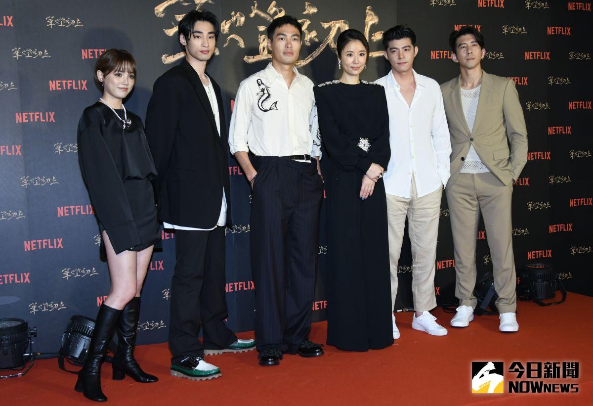 ▲《華燈初上》週五播出第三季，演員謝雨芝（左起）、章廣辰、楊祐寧、林心如、王柏傑、修杰楷出席媒體餐敘。（圖／記者林調遜攝）