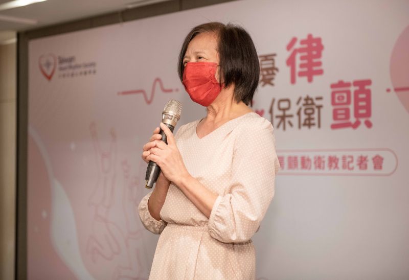 ▲國立台大醫院小兒科心臟科主治醫師吳美環，分享引進3D立體定位系統後，孩童心律不整「零輻射」治療有成，並爭取擁有健保給付成功，創造醫、病、健保三贏成果。（圖／中華民國心律醫學會提供）