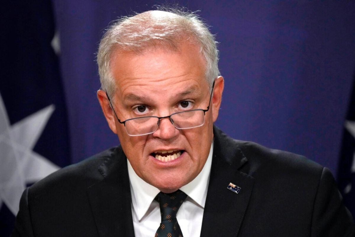 ▲澳洲總理莫里森說，由於中國與俄羅斯的關係缺乏透明度，擔心中國可能暗中支援俄羅斯入侵烏克蘭。資料照。（圖／美聯社／達志影像）