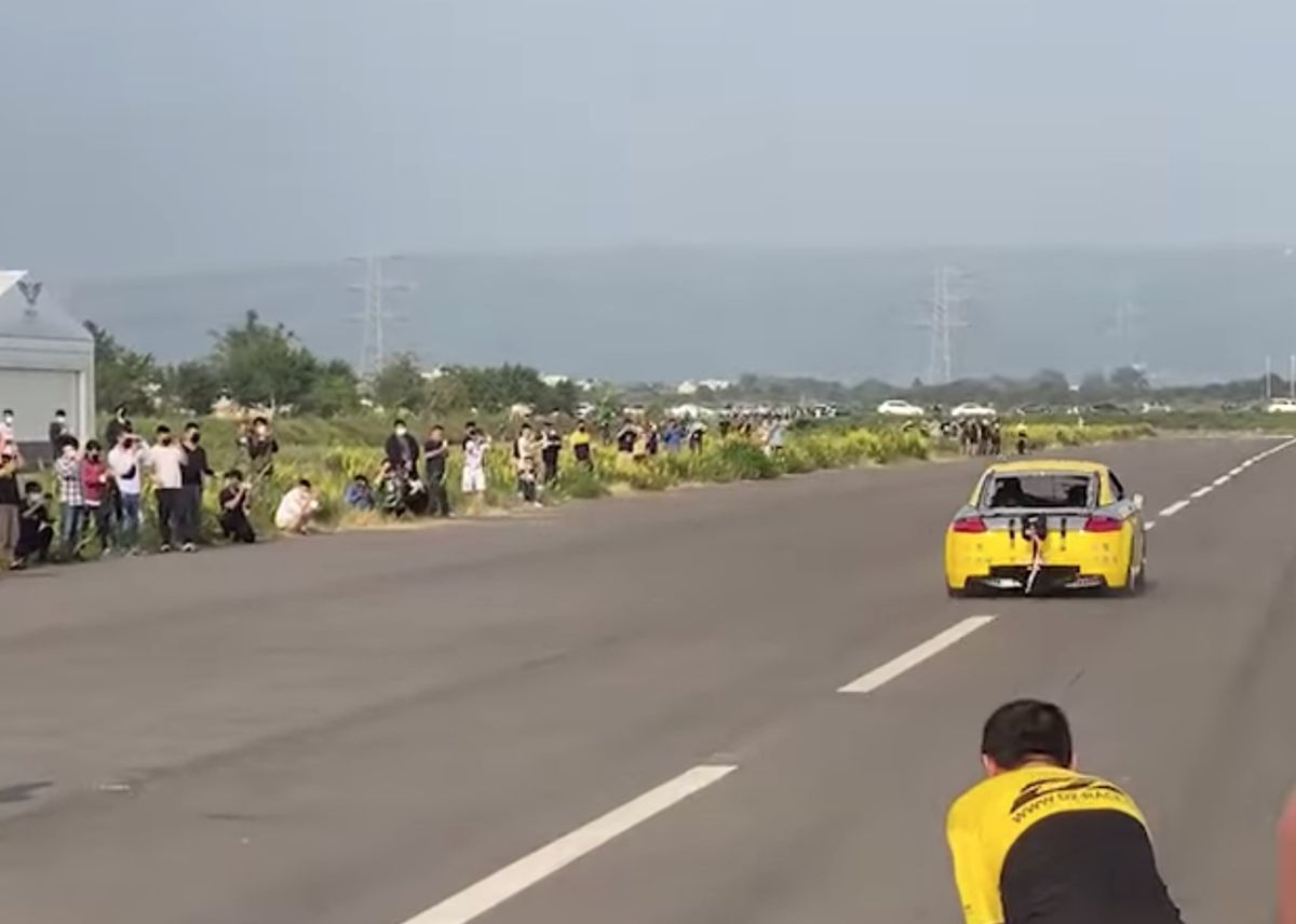 ▲「打龜號」昨（6）日跑出8.72秒的好成績，掀起熱議。不過打龜號這麼快就輸了？TCPB局長室端出「這支」直接贏爆打龜號，貼文一出，也讓台人全抖爆。（圖／翻攝自賽車教父廖老大臉書）