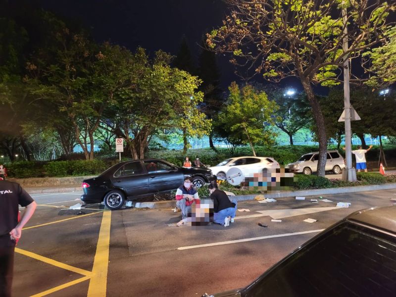 ▲簡男一開始雖坦承犯行,但事後又改口未預留反應時間,有部分過失,不料最終卻完全否認過失,同時指責3名被害人過馬路「不看路」。(圖/翻攝畫面)
