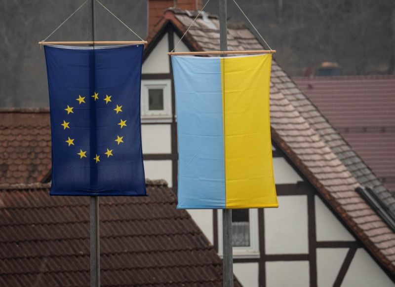 ▲烏克蘭加入歐洲聯盟（EU）的申請可望在未來數月取得進展。（圖／美聯社／達志影像）