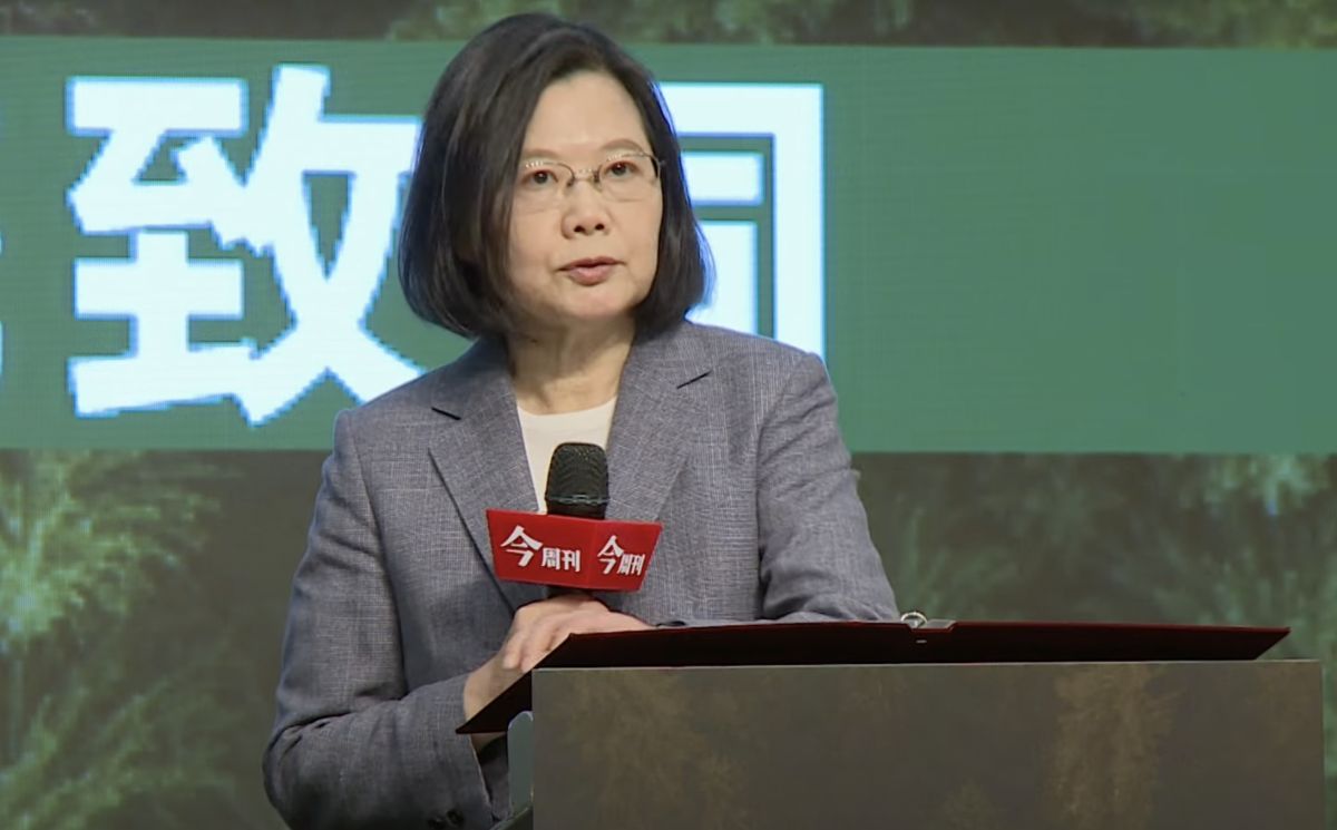 ▲蔡英文總統今（21）日出席「ESG永續臺灣第二屆國際高峰會開幕典禮」。（圖／總統府提供）