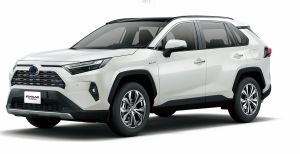 ▲台中中港店加碼新光三越APP扣點，有機會抽中TOYOTA RAV4 hybrid尊爵版汽車，價值109.9萬。（圖／記者蕭涵云攝）