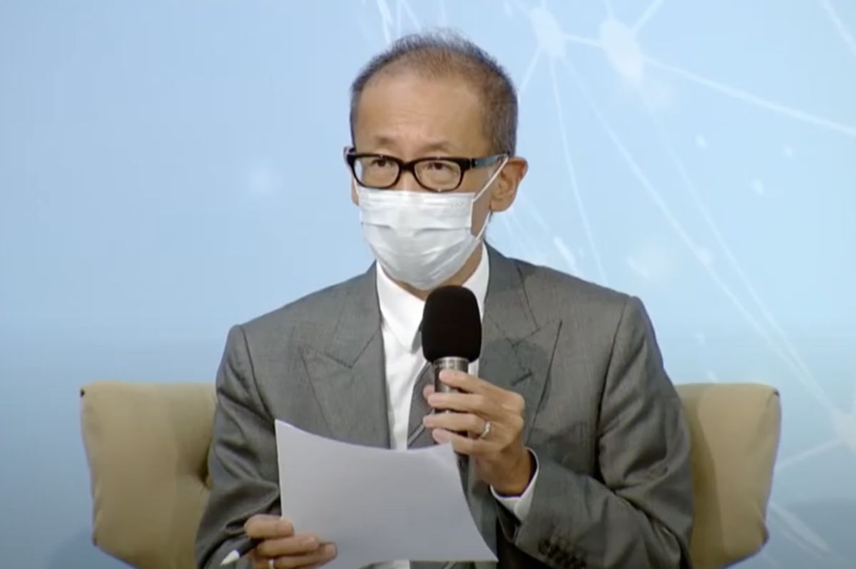 ▲晶華酒店集團董事長潘思亮特別指出，台灣人才供給赤字是世界第一，其中服務業更是缺乏基層人力，建議政府比照製造業儘速開放服務業使用移工。（圖／工商協進會）