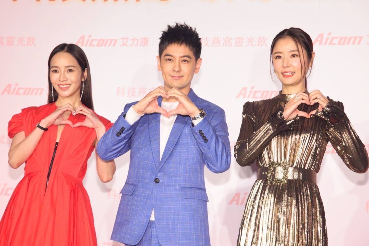 ▲侯佩岑（左起）、林志穎、林心如合體吸8位數代言酬勞。（圖／艾力康）