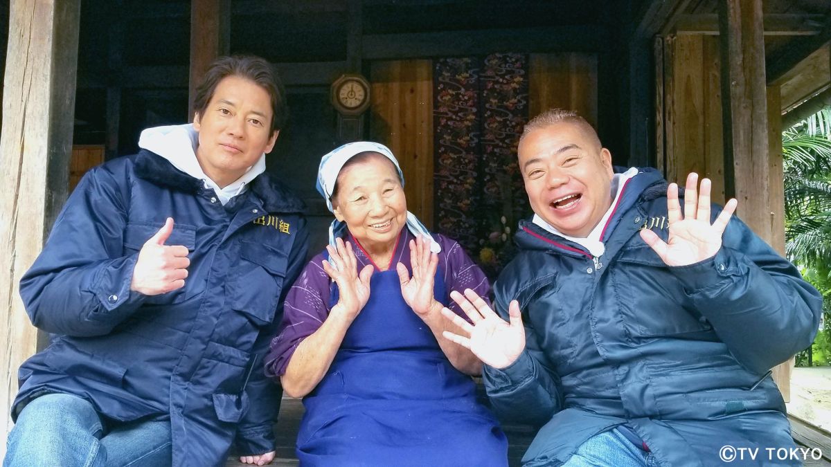 ▲「日版瓜哥」出川哲朗（右一）和唐澤壽明（左一）造訪鄉間小鎮。（圖／民視提供）