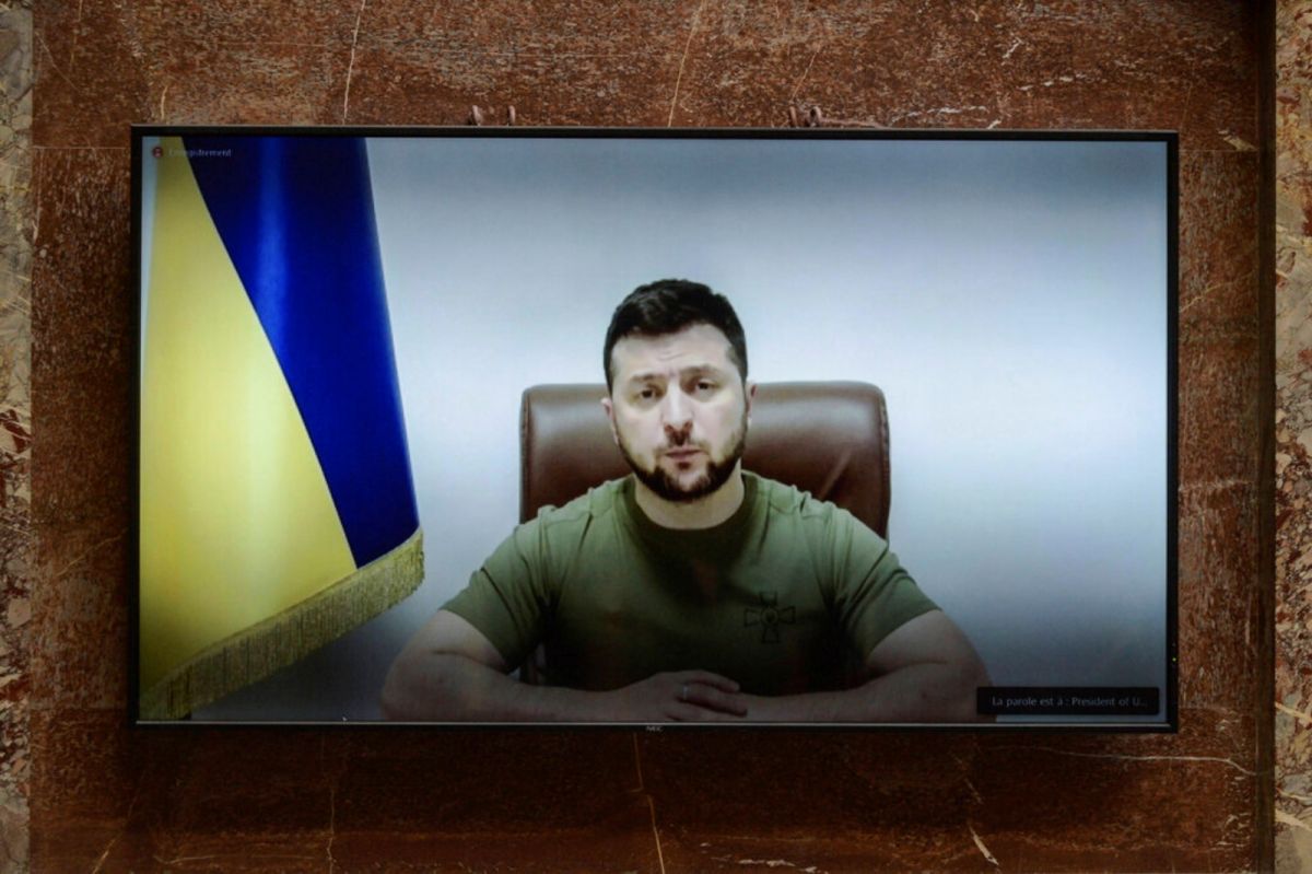 ▲烏克蘭總統澤倫斯基敦促挪威向烏克蘭和歐盟提供更多能源，同時也呼籲歐洲各國禁止俄國船隻靠港。（圖／美聯社／達志影像）