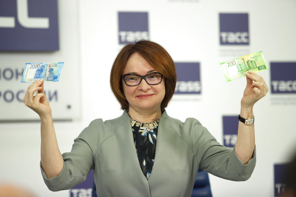 ▲俄羅斯央行總裁納比烏利娜被爆有意辭職，卻被蒲亭拒絕。資料照。（圖／美聯社／達志影像）