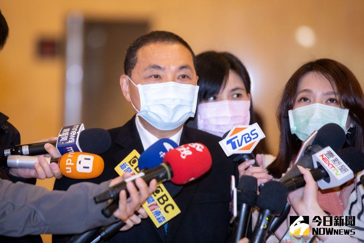 ▲侯友宜今（24）日強調，目前千頭萬緒只有專心一件事，「好好的努力做好市政。」（圖／記者陳志仁攝，2022.03.24）