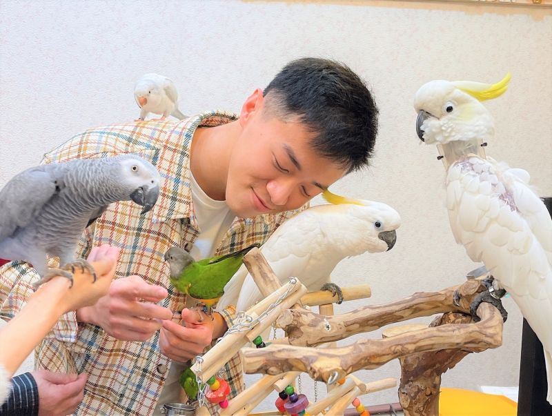 ▲游書庭不忍心寵物鳥遭受到人類的殘害。（圖／艾迪昇傳播提供）