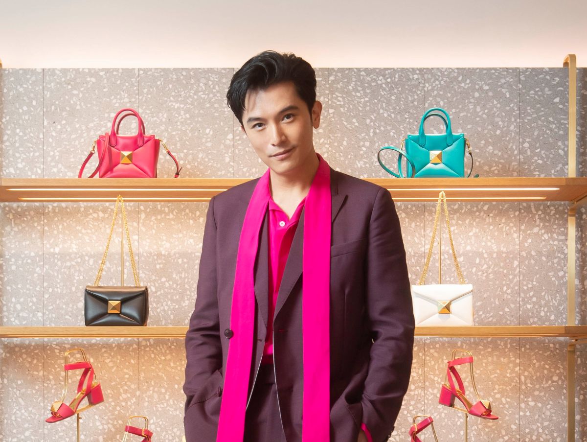 ▲邱澤新婚後首度露臉，滿面洋溢好心情。（圖／VALENTINO提供）