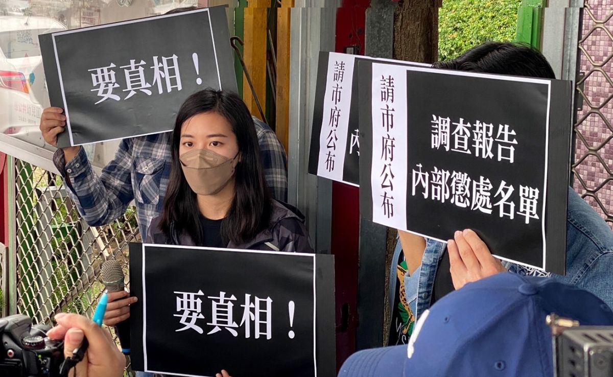 ▲時力吳佩芸強調，虐嬰案家長主訴求包括華興撤照、3名托育員終身不得任幼教職、立法院修法加重處罰等。（圖／吳佩芸提供，2022.03.26）